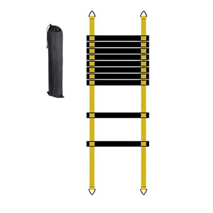 Training Ladder for Footwork Universal Portable Fitness Equipment | Soccer Practice Ladder for Athletes Track and Field Hockey Tennis Badminton - size: 5 meters
