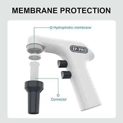 Lab Electric Pipette Controller Digital Automatic Pipettor Motorized Pipette Filler for Biology Chemical - color: EP100