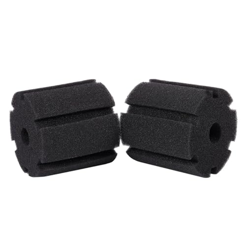 Aquarium Filter Sponge Replacement 4 Pack, Black Aquarium Foam Media for 380 Filter Use, Bio Sponge Pads for Freshwater and Saltwater Displays Replacement