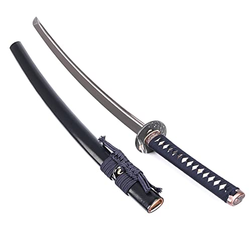 Katana Handmade Full Tang Sharp, Alloy Tsuba Japanese Samurai Sword High Carbon Steel 1060,T10 1095, 40-Inch - color: Eagle