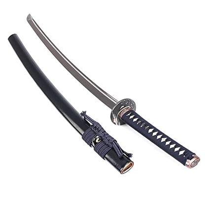 Katana Handmade Full Tang Sharp, Alloy Tsuba Japanese Samurai Sword High Carbon Steel 1060,T10 1095, 40-Inch - color: Eagle