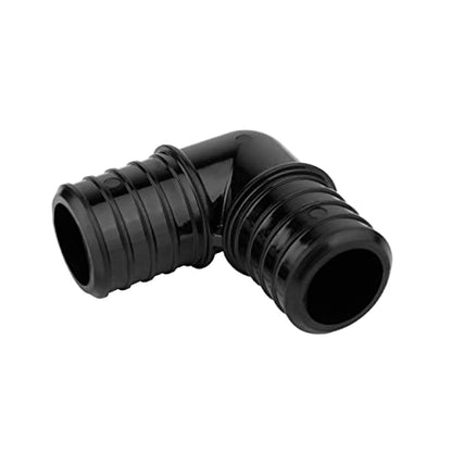 5-Pack EFIELD Poly PPSU Barb Crimp Fitting 1-inch X 1-inch 90 Degree Elbow For Pex Tubing Connection, ASTM F2159,(PPSU1807006-5PCS) - size: Without Tab (Pack of 5), style: 1"X 1"