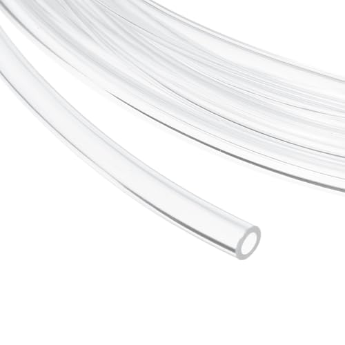 uxcell 1/8 Inch Clear PVC Tubing, 3.5mm ID x 5.5mm OD - 15ft PVC Tube Lightweight Vinyl Hose, Transparent Flexible Plastic Water Tubing for Air Oil Water Transfer Aquarium Irrigation - size: 3.5mm ID x 5.5mm OD
