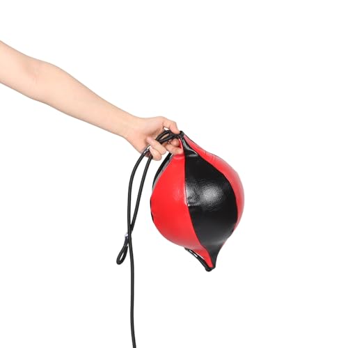 Abaodam Double-End Boxing Speed Bag PU Punching Ball Hanging Reflex Training Tool for Reaction and Eye Coordination Home Exercise