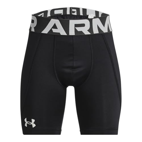 Under Armour Boys' Utility Slider Shorts - color: (001) Black / / Halo Gray, size: X-Large