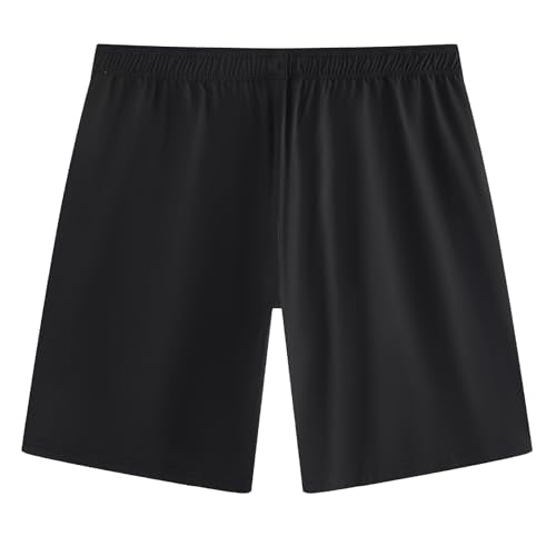 maamgic Mens Swim Trunks 9 Inch Compression Liner Quick Dry Board Shorts - color: Black, size: Large