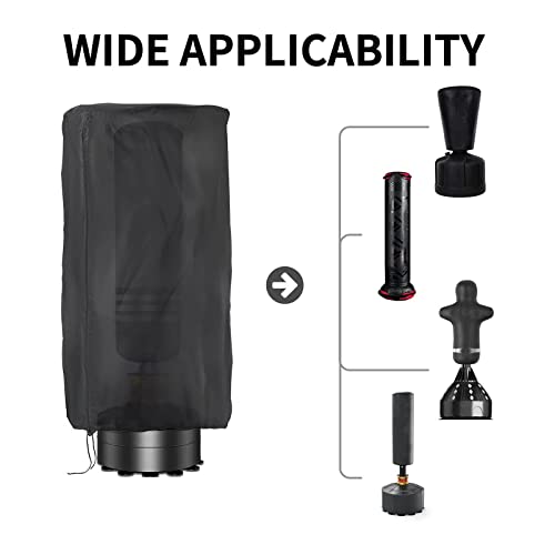 Punching Bag Cover Sun Protection Replacement with Drawstring, Dustproof Waterproof Standing Boxing Bag Cover for Trainer, Kickboxing