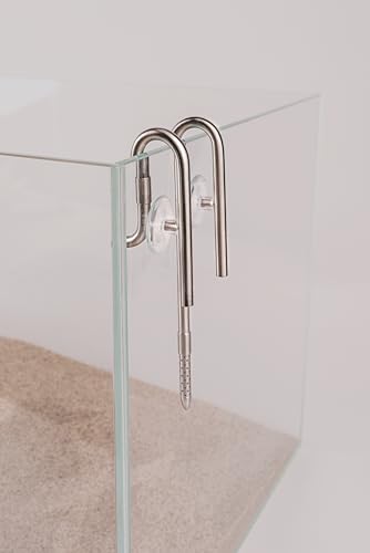 304 Stainless Steel Lily Pipes with Clamps for Rimless Glass Aquarium, Inflow and Outflow Set (Pipe Diameter 6mm) - size: ID/OD=4/6mm