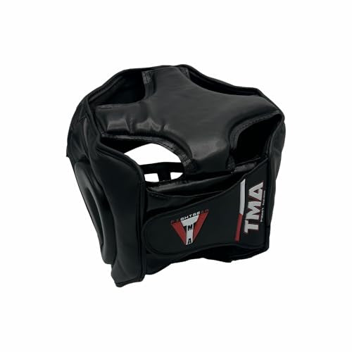 TMA Best Head Guard, a Complete Package for MMA and Kickboxing Trainees, Muay Thai Boxing Safety Head Guard for Men, Women Boxing Training Equipment Boxing Headgear Wrestling Headgear Safety Helmet - size: Large-X-Large