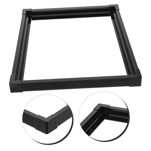 Happyyami Fish Tank Edge Strips Aquarium Mat for Under Tank Plastic Edge Guard Slide Design Size s