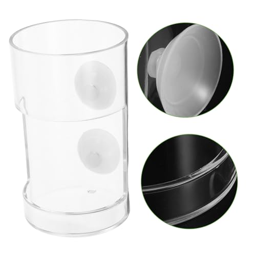 Fish Tank Feeder Cups Sinking Design Aquarium Feeding Cup Prevents Food Scattering Easy to Install Fish Feeding Tool for Various Aquariums