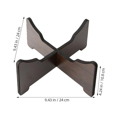 SUPVOX Drum Stand Detachable Drum Pad Stand Tongue Tripod Tank Display Rack Portable Handpan For Playing For Daily Practice Dark Brown