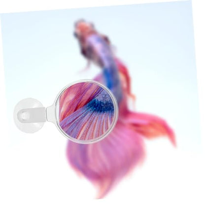Happyyami Aquarium Magnifier with Strong Suction Cup for Fish Tank Viewing and Plant Observation Acrylic Small Animal Magnifying Glass for Detailed Aquatic and Inspection