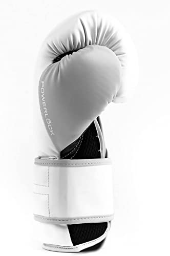 Everlast Powerlock 2 Boxing Gloves | Heavy Bag, Pro Flight | White | 16oz