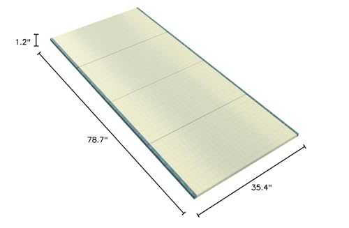 MustMat Tatami Mat Twin Foldable Floor Bed 35.4"x78.7"x1.2" | Tatami Futon Mattress, Japanese Floor Mattress, Rush Grass - size: 1 piece