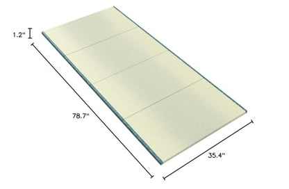 MustMat Tatami Mat Twin Foldable Floor Bed 35.4"x78.7"x1.2" | Tatami Futon Mattress, Japanese Floor Mattress, Rush Grass - size: 1 piece