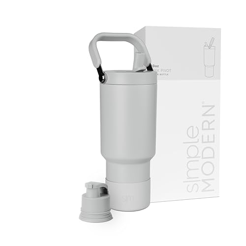 Simple Modern Tumbler with Handle, Water Jug | 30oz | Gray - color: -Ice Gray, size: 30 Ounces