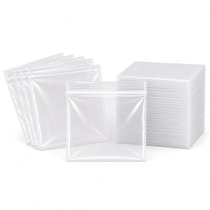 Spartan Industrial - 5” X 5” (1000 Count) 2 Mil Clear Reclosable Zip Plastic Poly Bags with Resealable Lock Seal Zipper