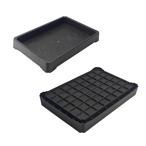 6 Inch Black Plant Saucer Tray, Heavy Duty Resin Flower Pot Drip Tray, Water Catcher for Indoor Outdoor Planters and Seed Starting - size: 6 Inch