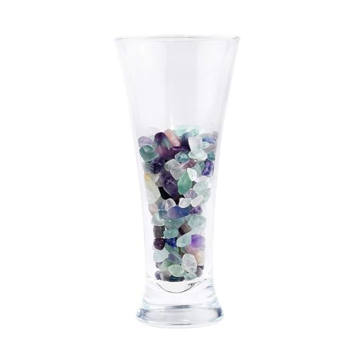 Decorative Crystal Pebbles, 1 Lb/460g (Fill 0.9 Cup) Natural Quartz Stones Aquarium Gravel Sea Glass Rock Sand for Fish Turtle Tank/Air Plants Decoration