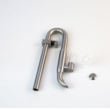 Pro 13mm Precision-Engineered Stainless Steel Lily Pipe Outflow with Integrated Surface Skimmer, Controlled Flow for Rimless Planted Aquariums & Canister Filters, Fits 1/2" ID (12/16mm) Hose