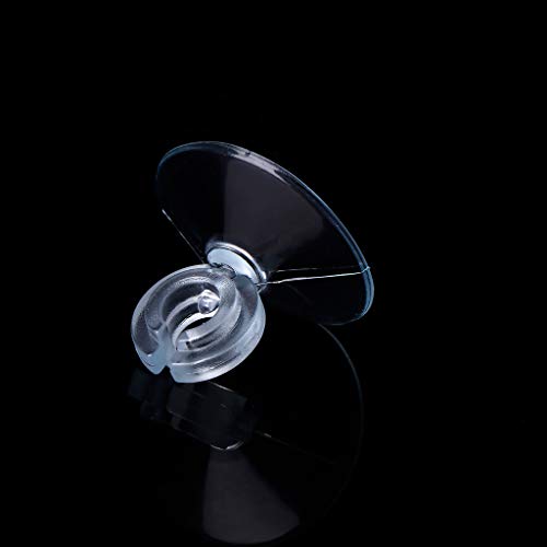 10 Pieces Aquarium Suction Cup Diameter 1.2in Transparent Plastic Sucker with Clips Fish for Tank Pipe Hose Tube Holder Fish Tank Suction Cups