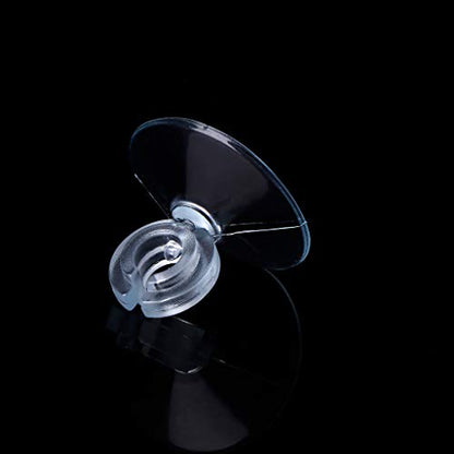 Soft Suction Cup Holders,10 Pieces Aquariums Diameter 1.2inch Clear Sucker with Clip Fishtanks Pipe Hose Tube Holders