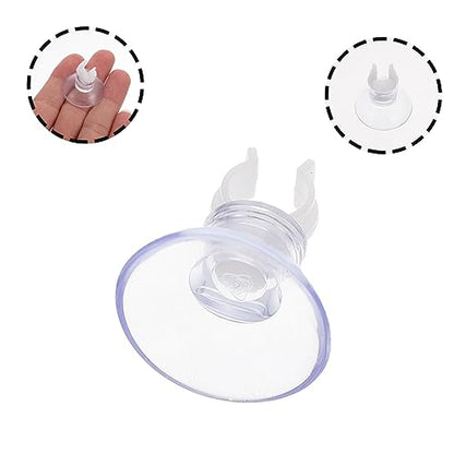 20pcs Oxygen Hose Cup Clips for Fish Tank Aquarium Holders for Easy Installation and Space Saving Inner Highly Transparent Design