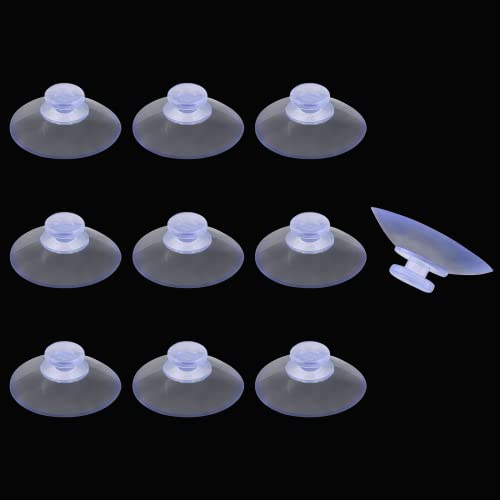 10 Pack Glass Table Suction Cups - 20mm Rubber Suckers, Anti-Collision, Desk Suction Pads - size: 20 mm