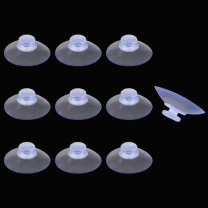 10 Pack Glass Table Suction Cups - 20mm Rubber Suckers, Anti-Collision, Desk Suction Pads - size: 20 mm