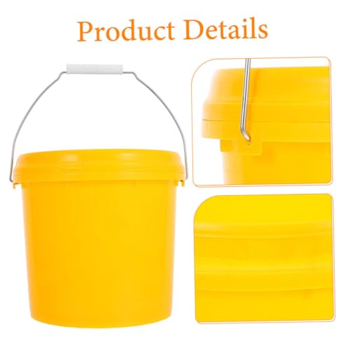 NOLITOY Heavy Duty Sealed Plastic Bucket with Lid Versatile Pail for Food Water Household Storage Portable Leakproof Container for Kitchen Office Use
