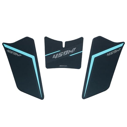 Motorcycle Tank Pad,Motorcycle Fuel Tank Protector,Gas Tank Decals Compatible with CFMOTO 450MT CF Moto MT450 450 MT(Blue) - color: Blue