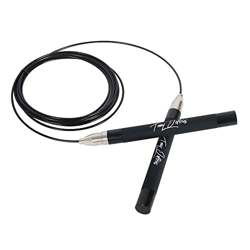 2.0 Speed Jump Rope of 360 degree Spin Ball Bearings, Daily Exercise Skipping Rope with Silicon Grip Handles, Lightweight Self Locking Adjustable Length Jump Rope for Fitness Training