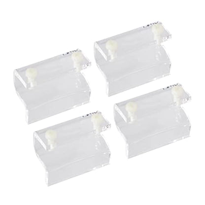 BESPORTBLE 12pcs Acrylic Fish Tank Cover Support Bracket Fixed Tool for Open Rib Aquariums Holder for Turtle Tanks Pet Boxes Compatible Thick