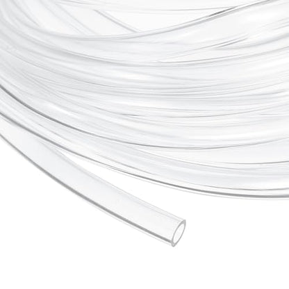 uxcell 3/16 Inch Clear PVC Tubing, 5mm ID x 7mm OD - 15ft PVC Tube Lightweight Vinyl Hose, Transparent Flexible Plastic Water Tubing for Air Oil Water Transfer Aquarium Irrigation - size: 5mm ID x 7mm OD