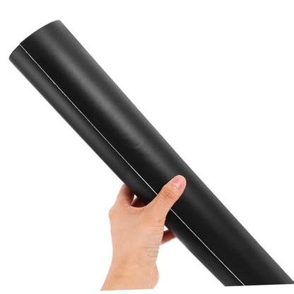 Self Adhesive Aquarium Background Roll PVC Fish Tank Wallpaper with High Resolution Underwater Scenery Easy Installation Fit for Various Tank - color: Black