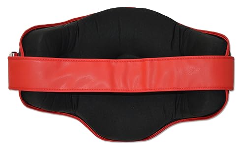 MMA Muay Thai Belly Pad - style: Hook n Loop (Red/White/Black)