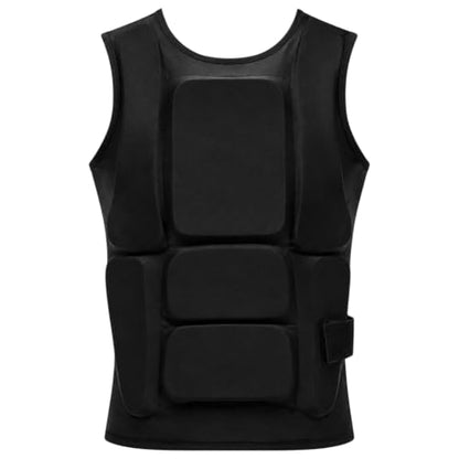 Foam Padded Karate Chest Protector, Adjustable Men's Taekwondo Chest Guard with Breathable Straps, Thickened for Training Sparring - size: Medium