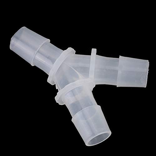 Alomejor Aquarium Soft Hose Fittings Transparent Y Type Connector Set 3.9-15.8mm for Fish Tank Air Pump, High Strength Resistance for Aquarium Fish Tank Enthusiasts (12mm)