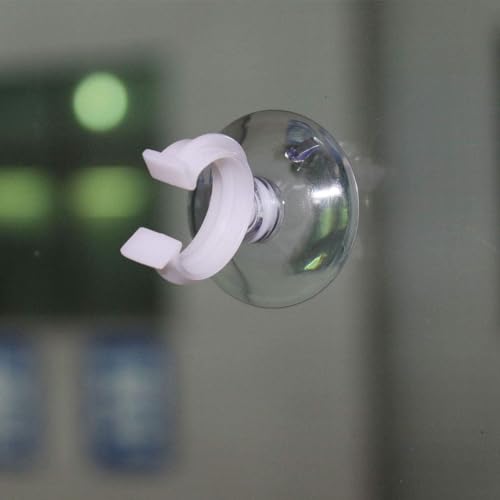 Aquarium Suction Cup Clips Set Fish Tank Air Line Holder Clear Plastic for Glass Fish Supples and Fish Tank Clear Airline Tubing Decorations Shrimp Nests and Reptile
