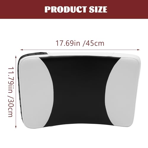 ORFOFE Taekwondo Kick Pad Kicking Target Large Curved Handheld Shield Black White for Martial Arts Training Side Kick Practice