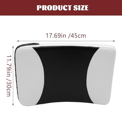 ORFOFE Taekwondo Kick Pad Kicking Target Large Curved Handheld Shield Black White for Martial Arts Training Side Kick Practice