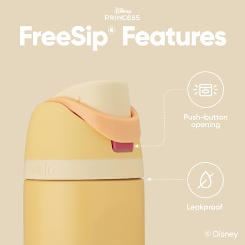 Owala Princess FreeSip Stainless Steel Water Bottle 24 oz Belle - color: Belle, size: 24 Ounces
