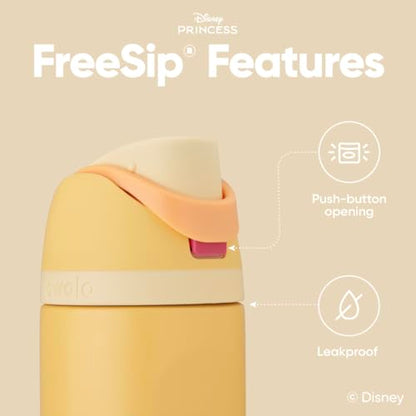 Owala Princess FreeSip Stainless Steel Water Bottle 24 oz Belle - color: Belle, size: 24 Ounces