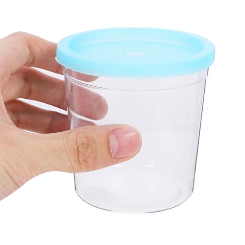 LALAFINA 12pcs Plastic Betta Fish Cups with Lids, Jellyfish Cup Hatching Container Versatile Flower Arrangement Fish Farming Bowl, Random Color