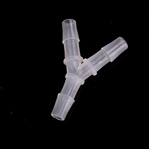 Plastic Barb Equal Y Tee 5/8" hose ID Polypropylene pipe connectors Plastic Joint Splicer Mender Adapter Union Boat Water Air Aquarium O2 Fuel (pack of 3) - size: 5/8 Inch, style: Pack of 3