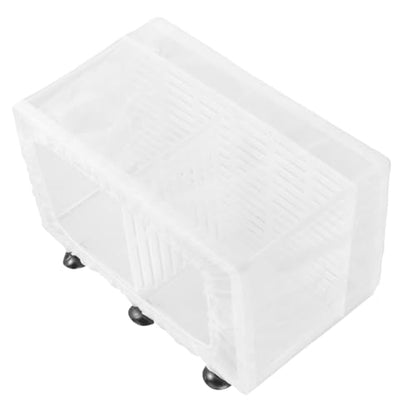 Generic Box Hatch Isolation Net Box Fish Tank Decor Pond Skimmer Net Kit Aquarium Water Hatching Fish Net Aquariums Incubator Feeder Aquarium Plants Tanks Cage Starter White Plastic