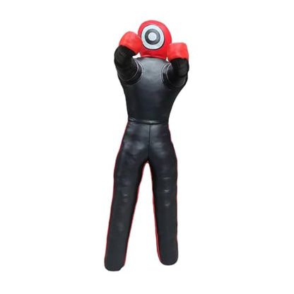 harayaa Boxing Dummy Cover Grappling Dummy Wrestling Dummy Punching Dummy PU Leather Unfilled Customizable Suitable for Kids Home Physical Practice Ma - size: height 91.5cm