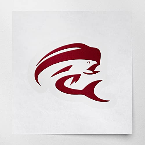 2 Pcs - No Background Decal Stickers of Stylish Mahi Mahi Fish 1 (Burgundy) Premium Waterproof Vinyl Decal Stickers for Laptop Phone Accessory Helmet Car Window Mug Tuber Cup USCstic51247aRE040522 - color: Burgundy, size: 2.4'' x 1.8''