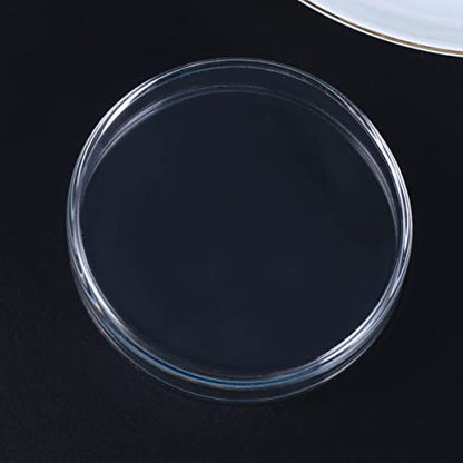BESPORTBLE 1pc Transparent Glass Shrimp Feeding Bowl Glass Round Dish for Fish and Reptiles Design Aquarium Ornamental Supply